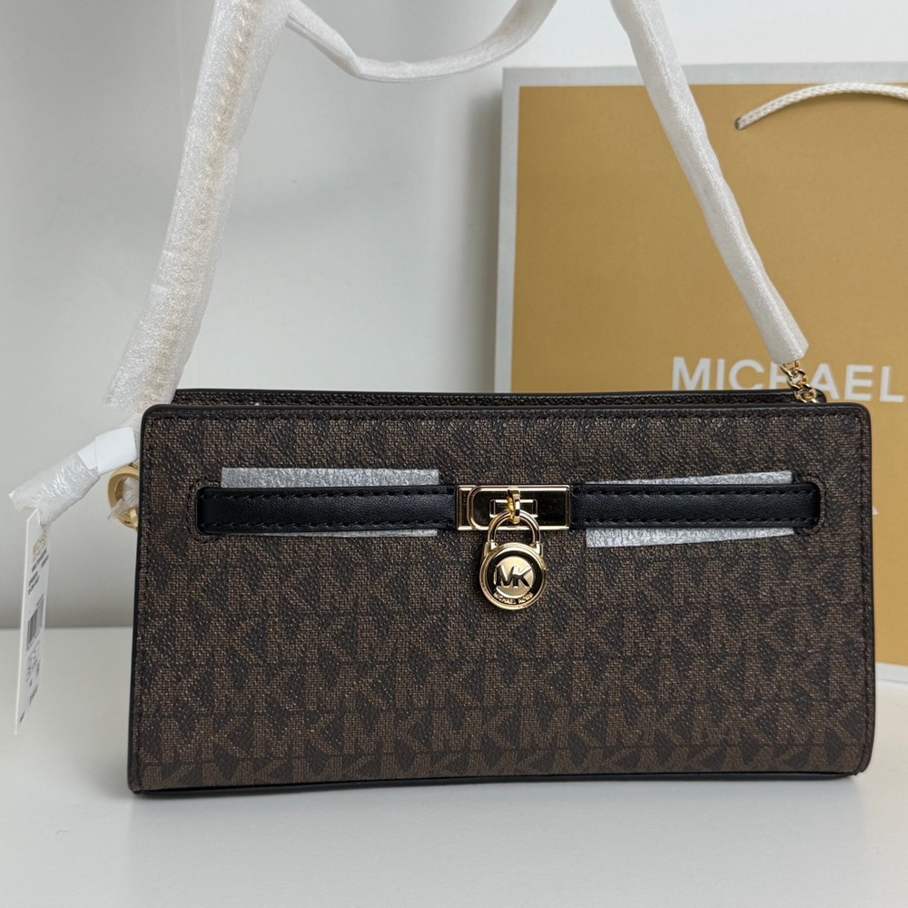 NWT Michael Kors Hamilton Small Logo Convertible Crossbody - Picture 14 of 15